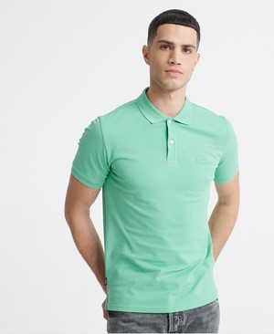 Superdry Organic Cotton Micro Lite Pique Férfi Póló Menta | DOZTC4637